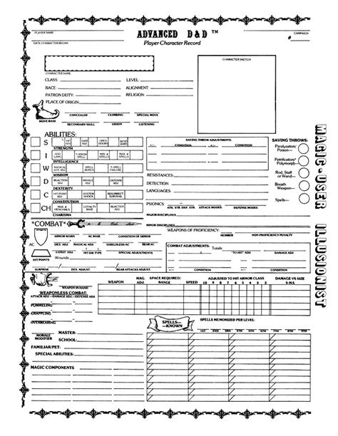 [AD&D 2E] Advanced Rules and Index Guide